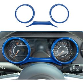 RT-TCZ Dashboard Cover Dash Board Panel Trim Kit Decoration Interior Accessories for 2018-2022 Jeep Wrangler JL JLU & Gladiator JT (Blue)