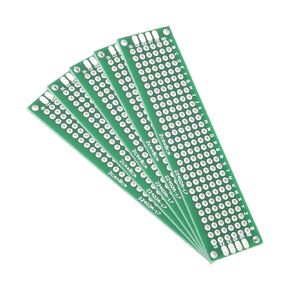 uxcell 5pcs 5x7cm Double Sided PCB Board Universal Printed Circuit Proto Board for DIY Soldering Electronic Projects Practice Test Circuit
