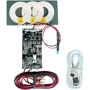 Wireless Charger 3 coils, 15W high Power Wireless Charging Circuit Board 12-24V Input. Suitable for Wireless Charging DIY for Cars, Trucks and RVs.