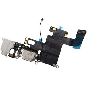 Charging Port Replacement for iPhone 6,GVKVGIH Replacement Charging Port Dock Connector Flex Cable for iPhone 6 (6 Black)