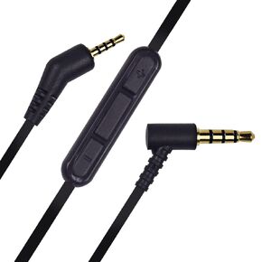 QC3 Cord Replacement Mic Volume Control Cable Compatible with Bose QuietComfort 3 QC 3 Acoustic Noise Cancelling Headphones