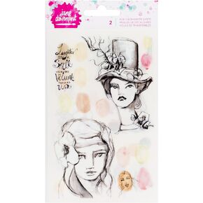 Jane Davenport Mixed Media 2 Piece Rub Ons Neutrals, Assorted