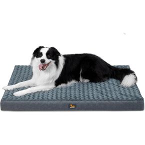 Dog Bed for XXXL Dogs up to 150 lbs with Orthopedic Foam Waterproof Cover Removable and Washable Cover Fluffy Dog Crate Bed with Non-Slip Bottom
