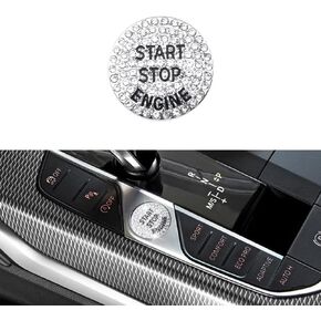 1797 Bling Accessories for BMW Start Button Cover X3 X5 3 4 8 Series M3 M4 M8 X4 X6 X7 Z4 2019-2022 Crystal Silver in Saudi Arabia