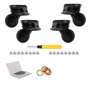 Bstinay 2 Pair Swivel Luggage Replacement Wheels W187 w/Travel Accessories DIY Kits