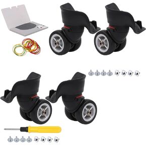 Bstinay 2 Pair 3.93 Inch Left Right Swivel Luggage Replacement Wheels W042 Travel Care Kit
