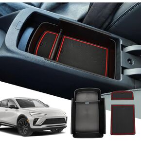 SXCY Fit for 2024 Buick Envista Center Console Organizer for 2024 Buick Envista Accessories Armrest Console Tray for 2024 Buick Envista Middle Console Organizer (Black)
