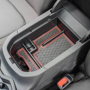 Center Console Tray Organizer Compatible with Toyota RAV4 2019 2020 2021 2022 2023 2024, Armrest Insert Container Interior Accessories Storage Box, Black