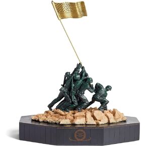 Military Gift Shop Large Marine Corps Iwo Jima Statue - Detailed, USMC WW2 War Memorial - Marine Corps Gifts or Office Décor | Disabled USMC Vet Owned Small Business