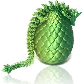 تنين مطبوع ثلاثي الأبعاد، بيض تنين ثلاثي الأبعاد مع تنين بالداخل، تنين كريستالي للبالغين، زينة تنين مفصلية كاملة للهدايا in Kuwait