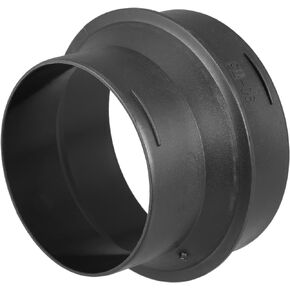 X AUTOHAUX 75mm to 90mm Car Air Ducting Connector Straight Air Heater Duct Joiner Connector Pipe Black