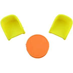 Replacement Parts for Fisher-Price Little People Figure Playset HCF61 - Inspired by Barbie Dreamhouse - Includes an Orange Table and 2 Yellow Chairs