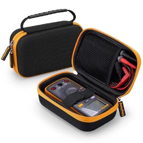 Hard Storage Travel Case for Fluke 101/106/107 Handheld Digital Multimeter, EVA Drop-Resistant Meter Case(Only Case)