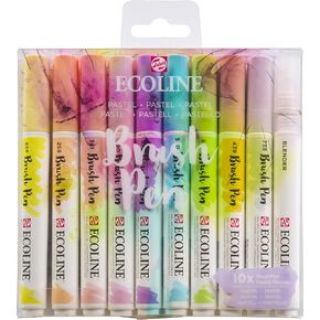Ecoline Brush Pen set Pastel | 10 colours (11509801)