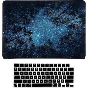 Case for MacBook Air 13.6 inch M3 A3113 M2 A2681 2024 2023 2022 Release with Liquid Retina Display Touch ID, 3D Effect Matte Clear See Through Hard Cover&Keyboard Cover, Garden Flowers