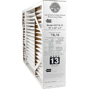 Lennox 19L16-16" x 25" x 5" Healthy Climate HCF16-13 Air filter, MERV 13 (2-Pack)
