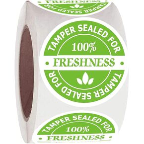 Food Delivery Tamper Evident Stickers,Sealed for Freshness Labels,2 Inch Round Sticker for Take Out