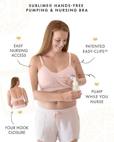 Kindred Bravely 2-Pack Hands Free Pumping Bra Bundle (Beige and Pink, Small) in Saudi Arabia