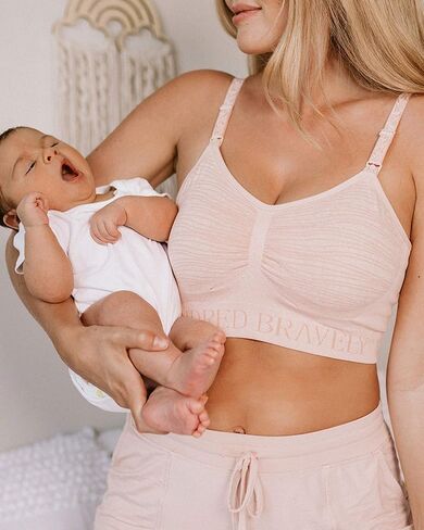 Kindred Bravely 2-Pack Hands Free Pumping Bra Bundle (Beige and Pink, Small) in Saudi Arabia
