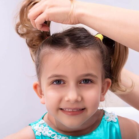 100 قطعة من ربطات شعر الأطفال، ربطات شعر قطنية، أربطة شعر بدون خياطة على شكل ذيل حصان للأطفال الصغار والبنات والأطفال (لون الربيع) in Saudi Arabia