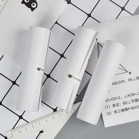 PAPERANG 3Rolls / Box Non-Adhesive Black on White Notes Thermal Photo Paper for Phomemo M04S / M04AS Portable Printer - 4 inch (110mm x 30 mm) in Saudi Arabia