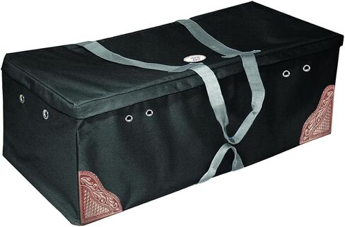 Derby Originals Hay Bale Bag X-Large 600D Waterproof for California Bales with Leaf & Basket Hand Tooled Leather Accents 52" x 28" x 20" in Saudi Arabia