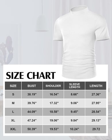 4 Pack Men's Mock Neck T Shirts, Short Sleeve Mock Turtleneck Undershirt Pullover Basic Causal Solid Tee Tops for Men in Saudi Arabia