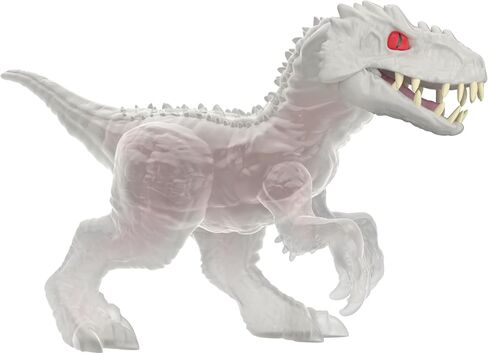 مجموعة Heroes of Goo Jit Zu Jurassic World Hero Pack، Indominus Rex، بطول أكثر من 4 بوصات - شخصية ديناصور إسفنجية قابلة للتمدد مع حركة هجوم القضم وحشوة لزجة فريدة من نوعها in Kuwait