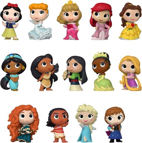 Funko Mystery Mini: Ultimate Princess 12 قطعة PDQ - سنو وايت - أميرات ديزني - شخصية فينيل قابلة للتجميع - فكرة هدية - بضائع رسمية - للأطفال والكبار - محبي الأفلام وعرضها in Kuwait