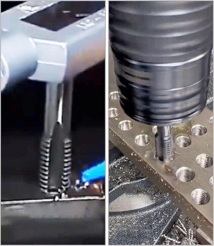 Metric Machine Tap M12 x 1.25, HSS 6542 Screw Tap H2, 3 Straight Flutes Thread Hole Repair Tools, Screw Milling Threading Machinist Repair(M12 x 1.25mm) in Kuwait