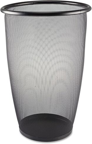 Safco Products Onyx Mesh Small Round Wastebasket, 3 Quart, Black, 9716BL in Saudi Arabia