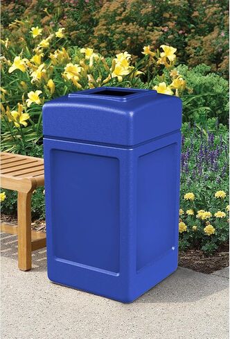 Commercial Zone Products 732104 Square Waste Container,Blue,42 Gallon in Kuwait