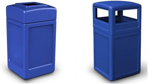 Commercial Zone Products 732104 Square Waste Container,Blue,42 Gallon in Kuwait