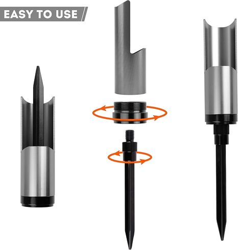 Fishing Rod Pole Holder Ground Support - 1PCS/2PCS Protable Aluminium Alloy Fishing Rod Holder for Bank Fishing Spinning Casting Fishing Rod Racks in Kuwait