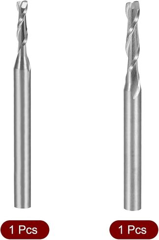 uxcell 2Pcs 2, 2.5mm Carbide End Mill Engraving Milling Cutter CNC Router Bits for PCB Machine, 1/8" Shank in Saudi Arabia