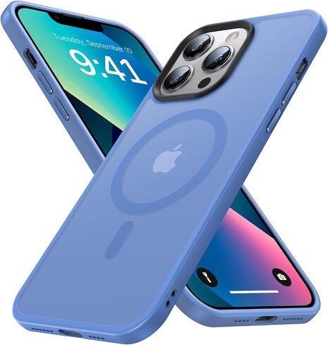Strong Magnetic Designed for iPhone 13 Pro Case, [Compatible with Magsafe][Military Grade Drop Protection] Protective Shockproof Translucent Matte Slim Phone Case for iPhone 13 Pro, Army Green in Saudi Arabia