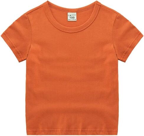 Toddler Baby Boys Girls Solid Color Short Sleeve T-Shirts Casual Crewneck Tops Tees Shirts Summer Clothes in Saudi Arabia