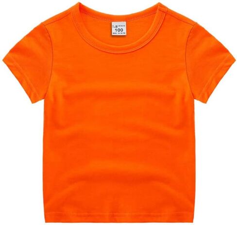 Toddler Baby Boys Girls Solid Color Short Sleeve T-Shirts Casual Crewneck Tops Tees Shirts Summer Clothes in Saudi Arabia