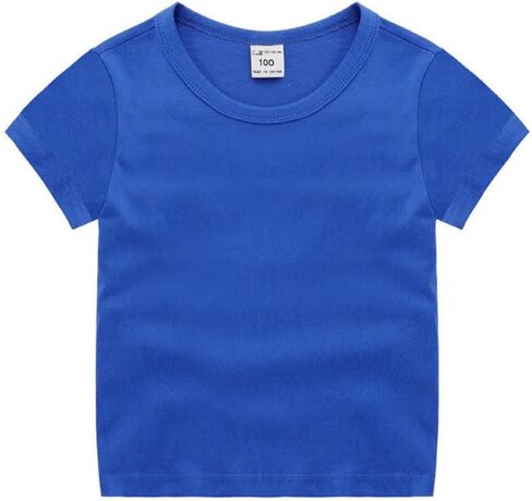 Toddler Baby Boys Girls Solid Color Short Sleeve T-Shirts Casual Crewneck Tops Tees Shirts Summer Clothes in Saudi Arabia