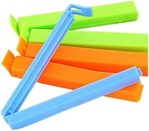 Crafts Idea 12x Kitchen Plastic Storage Food Snack Seal Sealing Bag Clips Sealer Clamp S,M,L in Multi Color,Plastic Sealing Clips for Food and Snack Bag in Saudi Arabia