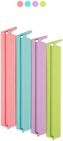 Crafts Idea 12x Kitchen Plastic Storage Food Snack Seal Sealing Bag Clips Sealer Clamp S,M,L in Multi Color,Plastic Sealing Clips for Food and Snack Bag in Saudi Arabia