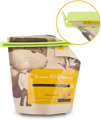 Crafts Idea 12x Kitchen Plastic Storage Food Snack Seal Sealing Bag Clips Sealer Clamp S,M,L in Multi Color,Plastic Sealing Clips for Food and Snack Bag in Saudi Arabia