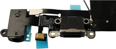 Charging Port Replacement for iPhone 6,GVKVGIH Replacement Charging Port Dock Connector Flex Cable for iPhone 6 (6 Black) in Saudi Arabia