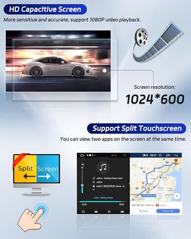 Roinvou 2+64G Android 13 CarPlay Stereo لـ 2007-2012 GMC Yukon Chevy Tahoe Suburban، راديو CarPlay اللاسلكي مع Android Auto، شاشة لمس 9 بوصات في لوحة القيادة تدعم مرآة Link BT HiFi WiFi in Saudi Arabia