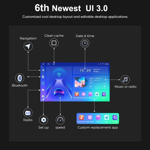 9 Inch 5G WiFi 8 Core 1280 * 720 Resolution Car Stereo Radio for Civic 2013-2015 with Carplay Android Auto Android 12.0 GPS Navigation Support 48EQ Mirroring AirPlay Rear 1080P Camera SWC in Saudi Arabia