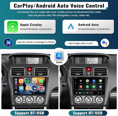 UNITOPSCI لراديو Subaru Forester WRX Impreza 2015-2018، 2G+64G Android 13 ستيريو سيارة لاسلكي Apple CarPlay Android Auto 9 بوصة شاشة لمس WiFi GPS Navi Bluetooth FM/RDS HiFi SWC+كاميرا احتياطية in Saudi Arabia