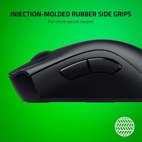 ماوس الألعاب اللاسلكي Razer DeathAdder v2 Pro: مستشعر بصري 20K DPI - أسرع 3X من المفتاح البصري الميكانيكي - إضاءة Chroma RGB - 8 أزرار قابلة للبرمجة - أسود كلاسيكي (متجدد) in Saudi Arabia