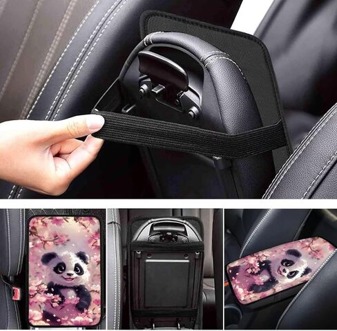 Dreaweet Aztec Car Center Console Armrest Cover Pad,Boho Car Accessories Center Console Armrest Cushion for Vehicle,Car Armrest Cover Black in Saudi Arabia