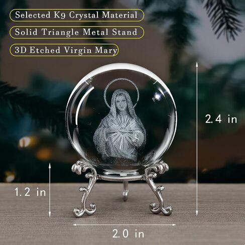 Chinese Dragon Crystal Ball with Stand 3D Laser Engraved Dragon Statue Decor Glass Sphere Paperweight Gifts for Men Kids(2.4 in) in Saudi Arabia