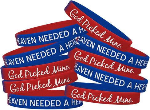 سوار معصم من السيليكون Fight Like a Girl Heaven Needed a Hero God Picked Mine (عبوة من 10 قطع) in Kuwait